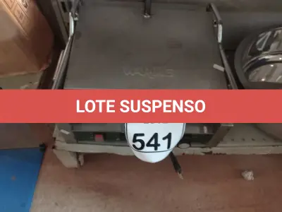 LOTE 541 - 01 GRILL WARING EM INOX. (NO ESTADO) ATENÇÃO! FAZER A VISITAÇÃO ANTES DE ARREMATAR, NÃO SABEMOS SE FUNCIONA. LEILÃO NÃO TEM GARANTIA E NEM DEVOLUÇÃO, SUJEITO A POSSÍVEIS AVARIAS VISÍVEIS/OCULTAS E/OU AUSÊNCIA DE COMPONENTES.