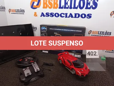 LOTE 402 - 01 CARRINHO DE CONTROLE REMOTO. (NO ESTADO) ATENÇÃO! FAZER A VISITAÇÃO ANTES DE ARREMATAR, NÃO SABEMOS SE FUNCIONA. LEILÃO NÃO TEM GARANTIA E NEM DEVOLUÇÃO, SUJEITO A POSSÍVEIS AVARIAS VISÍVEIS/OCULTAS E/OU AUSÊNCIA DE COMPONENTES.