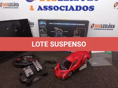 LOTE 402 - 01 CARRINHO DE CONTROLE REMOTO. (NO ESTADO) ATENÇÃO! FAZER A VISITAÇÃO ANTES DE ARREMATAR, NÃO SABEMOS SE FUNCIONA. LEILÃO NÃO TEM GARANTIA E NEM DEVOLUÇÃO, SUJEITO A POSSÍVEIS AVARIAS VISÍVEIS/OCULTAS E/OU AUSÊNCIA DE COMPONENTES.