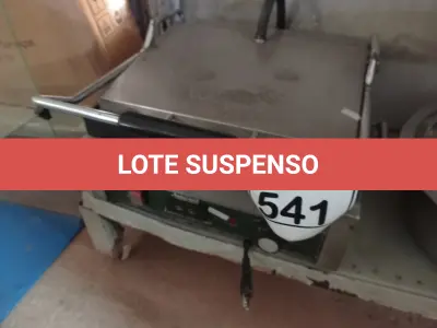 LOTE 541 - 01 GRILL WARING EM INOX. (NO ESTADO) ATENÇÃO! FAZER A VISITAÇÃO ANTES DE ARREMATAR, NÃO SABEMOS SE FUNCIONA. LEILÃO NÃO TEM GARANTIA E NEM DEVOLUÇÃO, SUJEITO A POSSÍVEIS AVARIAS VISÍVEIS/OCULTAS E/OU AUSÊNCIA DE COMPONENTES.