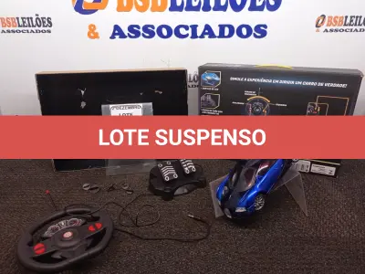 LOTE 409 - 01 CARRINHO DE CONTROLE REMOTO. (NO ESTADO) ATENÇÃO! FAZER A VISITAÇÃO ANTES DE ARREMATAR, NÃO SABEMOS SE FUNCIONA. LEILÃO NÃO TEM GARANTIA E NEM DEVOLUÇÃO, SUJEITO A POSSÍVEIS AVARIAS VISÍVEIS/OCULTAS E/OU AUSÊNCIA DE COMPONENTES.