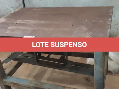 LOTE 634 - 01 BANCADA DE FERRO PARA MARCENARIA.  (NO ESTADO) ATENÇÃO! FAZER A VISITAÇÃO ANTES DE ARREMATAR, NÃO SABEMOS SE FUNCIONA, LEILÃO NÃO TEM GARANTIA E NEM DEVOLUÇÃO, SUJEITO A POSSÍVEIS AVARIAS VISÍVEIS/OCULTAS E/OU AUSÊNCIA DE COMPONENTES.