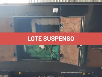 LOTE 534 - GRUPO GERADOR CUMMINS 140 KVA MODELO: 6BTA ANO: 2009 GERADOR STANFORD C/QUADRO AUTOMÁTICO, SUPER SILENCIADO (NO ESTADO) ATENÇÃO! FAZER A VISITAÇÃO ANTES DE ARREMATAR, NÃO SABEMOS SE FUNCIONA, LEILÃO NÃO TEM GARANTIA E NEM DEVOLUÇÃO, SUJEITO A POSSÍVEIS AVARIAS VISÍVEIS/OCULTAS E/OU AUSÊNCIA DE COMPONENTES