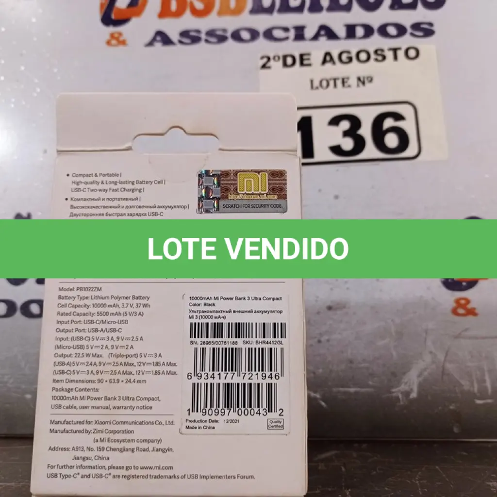 LOTE 136
