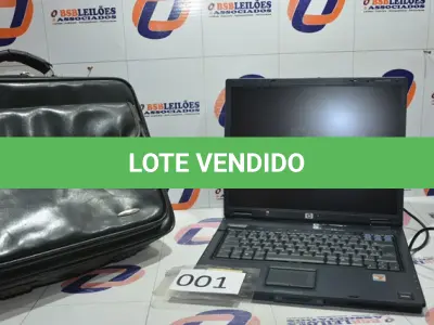 LOTE 001 - 01 NOTEBOOK MARCA HP COM MALETA.(NO ESTADO)