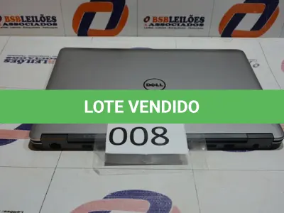 LOTE 008 - 01 NOTEBOOK MARCA DELL COM AVARIAS. (NO ESTADO)