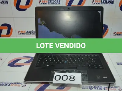 LOTE 008 - 01 NOTEBOOK MARCA DELL COM AVARIAS. (NO ESTADO)