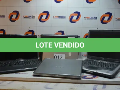 LOTE 012 - 05 NOTEBOOKS MARCAS E MODELOS DIVERSOS, APENAS PARA RETIRADA DE PEÇAS.(NO ESTADO)