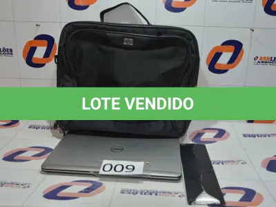 LOTE 009 - 01 NOTEBOOK MARCA DELL COM MALETA.(NO ESTADO)