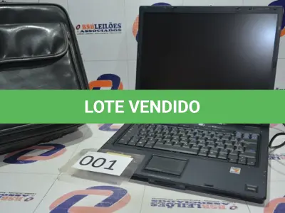 LOTE 001 - 01 NOTEBOOK MARCA HP COM MALETA.(NO ESTADO)