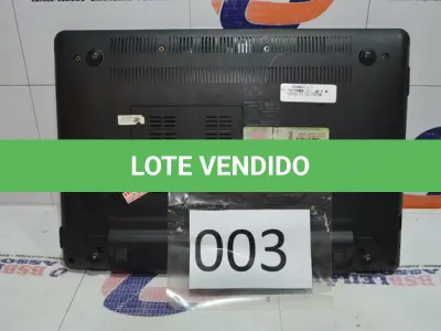 LOTE 003 - 01 NOTEBOOK MARCA ASUS.(NO ESTADO)