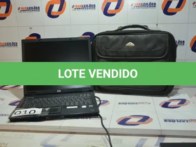 LOTE 010 - 01 NOTEBOOK MARCA HP COM MALETA.(NO ESTADO)