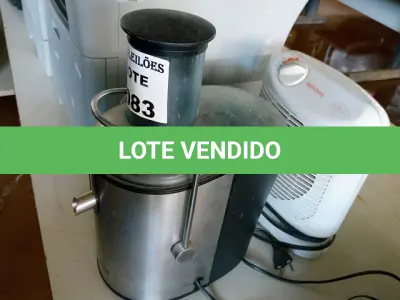 LOTE 083 - 01 AQUECEDOR MARCA MONDIAL E 01 JUICE (CENTRIFUGA DE SUCO) EXCELLENCE BLACK&DECKER. (NO ESTADO, NÃO SABEMOS SE FUNCIONA. LEILÃO NÃO TEM GARANTIA E NEM DEVOLUÇÃO.)