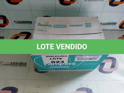 LOTE 023 - 01 CAIXA DE LENÇOS HUMEDECIDOS PAMPERS. (NO ESTADO, NÃO SABEMOS SE FUNCIONA. LEILÃO NÃO TEM GARANTIA E NEM DEVOLUÇÃO.)