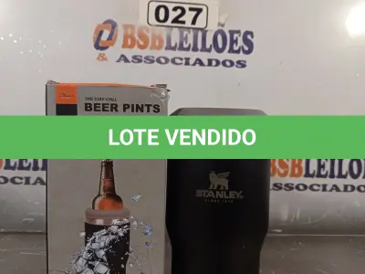 LOTE 027 - 01 COPO TÉRMICO PARA CERVEJA. (NO ESTADO, LEILÃO NÃO TEM GARANTIA E NEM DEVOLUÇÃO, SUJEITO A POSSÍVEIS AVARIAS VISÍVEIS/OCULTAS E/OU AUSÊNCIA DE COMPONENTES).