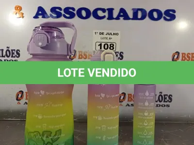 LOTE 108 - 01 KIT COM 03 GARRAFAS SENDO 01 DE 2 LITROS. (NO ESTADO, LEILÃO NÃO TEM GARANTIA E NEM DEVOLUÇÃO, SUJEITO A POSSÍVEIS AVARIAS VISÍVEIS/OCULTAS E/OU AUSÊNCIA DE COMPONENTES).