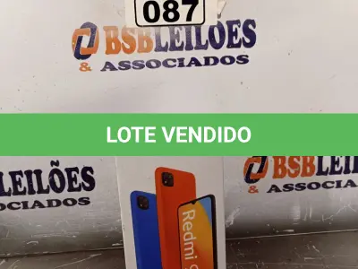 LOTE 087 - 01 TELEFONE CELULAR REDMI 9C. (NO ESTADO, LEILÃO NÃO TEM GARANTIA E NEM DEVOLUÇÃO, SUJEITO A POSSÍVEIS AVARIAS VISÍVEIS/OCULTAS E/OU AUSÊNCIA DE COMPONENTES).
