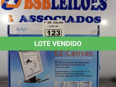 LOTE 123 - 01 TELA NAVISIS EZ-CANVAS. (NO ESTADO, LEILÃO NÃO TEM GARANTIA E NEM DEVOLUÇÃO, SUJEITO A POSSÍVEIS AVARIAS VISÍVEIS/OCULTAS E/OU AUSÊNCIA DE COMPONENTES).