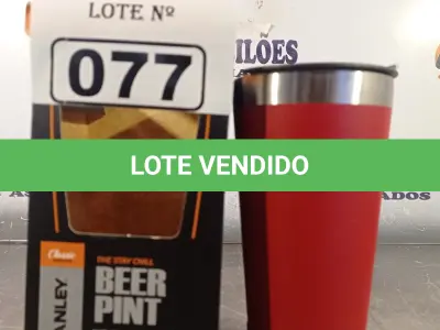 LOTE 077 - 01 COPO STANLEY. (NO ESTADO, LEILÃO NÃO TEM GARANTIA E NEM DEVOLUÇÃO, SUJEITO A POSSÍVEIS AVARIAS VISÍVEIS/OCULTAS E/OU AUSÊNCIA DE COMPONENTES).