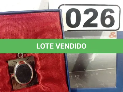 LOTE 026 - 01 RELÓGIO DE BOLSO ANALÓGICO. (NO ESTADO, LEILÃO NÃO TEM GARANTIA E NEM DEVOLUÇÃO, SUJEITO A POSSÍVEIS AVARIAS VISÍVEIS/OCULTAS E/OU AUSÊNCIA DE COMPONENTES).