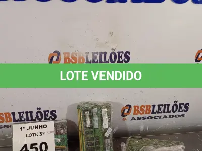 LOTE 450 - 01 LOTE COM GRANDE QUANTIDADE DE PENTES DE MEMÓRIA PARA PC. (NO ESTADO, LEILÃO NÃO TEM GARANTIA E NEM DEVOLUÇÃO, SUJEITO A POSSÍVEIS AVARIAS VISÍVEIS/OCULTAS E/OU AUSÊNCIA DE COMPONENTES).
