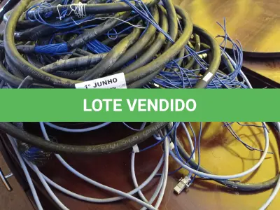 LOTE 404 - 01 LOTE COM VÁRIOS CABOS DE SOM E TELECOMUNICAÇÕES DIVERSOS. (NO ESTADO, LEILÃO NÃO TEM GARANTIA E NEM DEVOLUÇÃO, SUJEITO A POSSÍVEIS AVARIAS VISÍVEIS/OCULTAS E/OU AUSÊNCIA DE COMPONENTES).