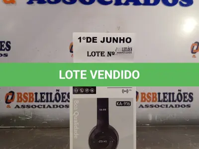 LOTE 200 - 01 FONE DE OUVIDO HEADPHONE ESTÉREO MODELO KA-916. (NO ESTADO, LEILÃO NÃO TEM GARANTIA E NEM DEVOLUÇÃO, SUJEITO A POSSÍVEIS AVARIAS VISÍVEIS/OCULTAS E/OU AUSÊNCIA DE COMPONENTES).