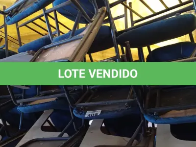 LOTE 409 - 10 CADEIRAS DE AUDITÓRIO. (NO ESTADO, LEILÃO NÃO TEM GARANTIA E NEM DEVOLUÇÃO, SUJEITO A POSSÍVEIS AVARIAS VISÍVEIS/OCULTAS E/OU AUSÊNCIA DE COMPONENTES).