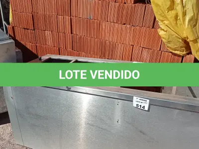 LOTE 514 - 01 BALCÃO EM INOX COM AVARIAS. (NO ESTADO, LEILÃO NÃO TEM GARANTIA E NEM DEVOLUÇÃO, SUJEITO A POSSÍVEIS AVARIAS VISÍVEIS/OCULTAS E/OU AUSÊNCIA DE COMPONENTES).