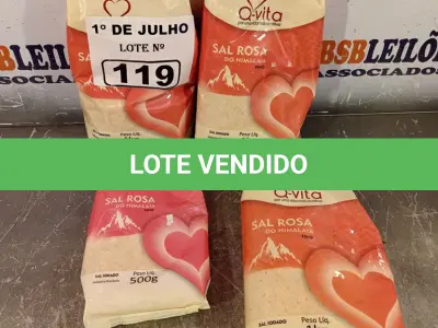 LOTE 119 - 04 PACOTES DE SAL ROSA FINO DO HIMALAIA, SENDO 03 PACOTES DE 1KG E 01 DE 500G. (NO ESTADO, LEILÃO NÃO TEM GARANTIA E NEM DEVOLUÇÃO, SUJEITO A POSSÍVEIS AVARIAS VISÍVEIS/OCULTAS E/OU AUSÊNCIA DE COMPONENTES).