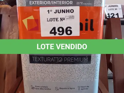 LOTE 496 - 01 LATA DE TEXTURATTO EFEITO BRILHO SUVINIL 24KG. (NO ESTADO, LEILÃO NÃO TEM GARANTIA E NEM DEVOLUÇÃO, SUJEITO A POSSÍVEIS AVARIAS VISÍVEIS/OCULTAS E/OU AUSÊNCIA DE COMPONENTES).