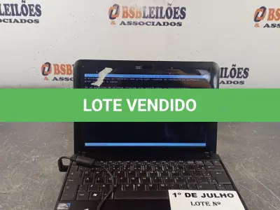 LOTE 047 - 01 NETBOOK NOVADATA, PROCESSADOR ATON, MEMORIA 2GB E HD DE 320GB COM FONTE. (NO ESTADO, LEILÃO NÃO TEM GARANTIA E NEM DEVOLUÇÃO, SUJEITO A POSSÍVEIS AVARIAS VISÍVEIS/OCULTAS E/OU AUSÊNCIA DE COMPONENTES).
