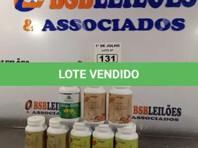 LOTE 131 - 02 FRASCOS DE DENTE DE LEÃO, 03 FRASCOS DE MULUNGU, 02 FRASCOS DE UNHA DE GATO E 01 FRACO DE GINKGO BILOBA. (NO ESTADO, LEILÃO NÃO TEM GARANTIA E NEM DEVOLUÇÃO, SUJEITO A POSSÍVEIS AVARIAS VISÍVEIS/OCULTAS E/OU AUSÊNCIA DE COMPONENTES).