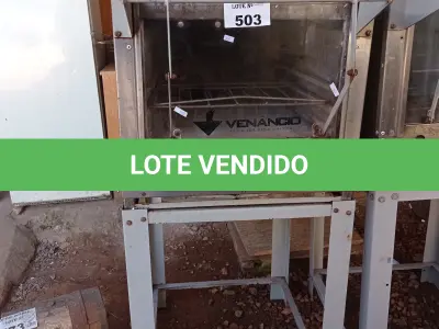 LOTE 503 - 01 FORNO A GÁS MARCA VENANCIO. (NO ESTADO, LEILÃO NÃO TEM GARANTIA E NEM DEVOLUÇÃO, SUJEITO A POSSÍVEIS AVARIAS VISÍVEIS/OCULTAS E/OU AUSÊNCIA DE COMPONENTES).