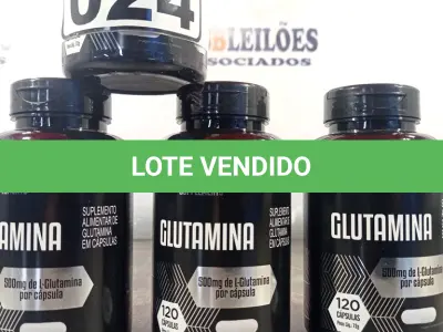 LOTE 024 - 04 FRASCOS DE GLUTAMINA DUOM 500MG 120 CAPSULAS CADA. (NO ESTADO, LEILÃO NÃO TEM GARANTIA E NEM DEVOLUÇÃO, SUJEITO A POSSÍVEIS AVARIAS VISÍVEIS/OCULTAS E/OU AUSÊNCIA DE COMPONENTES).