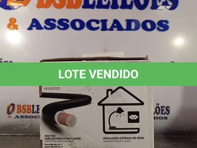 LOTE 065 - 01 ROLO DE CABO FLEXÍVEL SUPERASTIC 1X2,5MM NA COR VERDE SOM AMARELO. (NO ESTADO, LEILÃO NÃO TEM GARANTIA E NEM DEVOLUÇÃO, SUJEITO A POSSÍVEIS AVARIAS VISÍVEIS/OCULTAS E/OU AUSÊNCIA DE COMPONENTES).