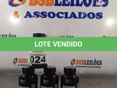 LOTE 024 - 04 FRASCOS DE GLUTAMINA DUOM 500MG 120 CAPSULAS CADA. (NO ESTADO, LEILÃO NÃO TEM GARANTIA E NEM DEVOLUÇÃO, SUJEITO A POSSÍVEIS AVARIAS VISÍVEIS/OCULTAS E/OU AUSÊNCIA DE COMPONENTES).