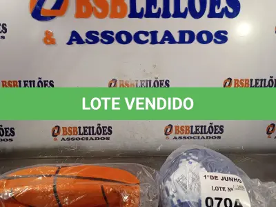 LOTE 070 - 01 BOLA DE BASQUETE E 01 BOLA DE FUTEBOL. (NO ESTADO, LEILÃO NÃO TEM GARANTIA E NEM DEVOLUÇÃO, SUJEITO A POSSÍVEIS AVARIAS VISÍVEIS/OCULTAS E/OU AUSÊNCIA DE COMPONENTES).