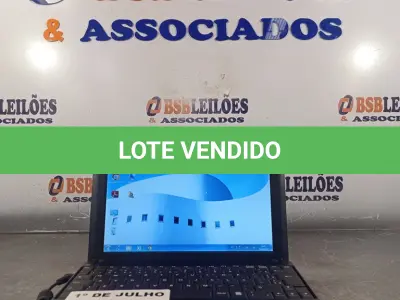 LOTE 001 - 01 NETBOOK NOVADATA, PROCESSADOR ATON, MEMORIA 2GB E HD DE 320GB COM FONTE. (NO ESTADO, LEILÃO NÃO TEM GARANTIA E NEM DEVOLUÇÃO, SUJEITO A POSSÍVEIS AVARIAS VISÍVEIS/OCULTAS E/OU AUSÊNCIA DE COMPONENTES).