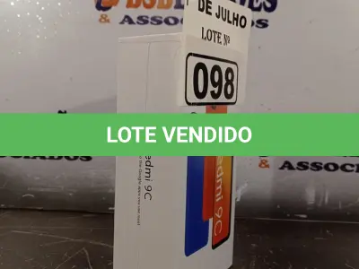 LOTE 098 - 01 TELEFONE CELULAR REDMI 9C. (NO ESTADO, LEILÃO NÃO TEM GARANTIA E NEM DEVOLUÇÃO, SUJEITO A POSSÍVEIS AVARIAS VISÍVEIS/OCULTAS E/OU AUSÊNCIA DE COMPONENTES).