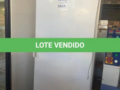LOTE 100 - 01 FREEZER VERTICAL MARCA FRICON 220V. (FUNCIONANDO) (NO ESTADO, LEILÃO NÃO TEM GARANTIA E NEM DEVOLUÇÃO, SUJEITO A POSSÍVEIS AVARIAS VISÍVEIS/OCULTAS E/OU AUSÊNCIA DE COMPONENTES).