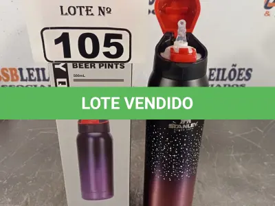 LOTE 105 - 01 GARRAFA STANLEY. (NO ESTADO, LEILÃO NÃO TEM GARANTIA E NEM DEVOLUÇÃO, SUJEITO A POSSÍVEIS AVARIAS VISÍVEIS/OCULTAS E/OU AUSÊNCIA DE COMPONENTES).