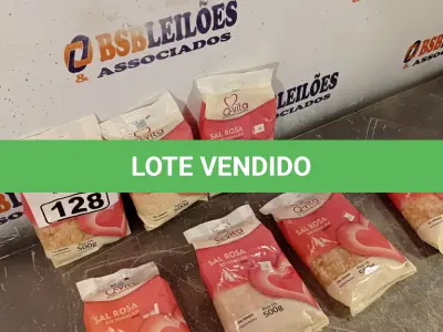 LOTE 128 - 07 PACOTES DE SAL ROSA DO HIMALAIA 500G SENDO 04 GROSSO. (NO ESTADO, LEILÃO NÃO TEM GARANTIA E NEM DEVOLUÇÃO, SUJEITO A POSSÍVEIS AVARIAS VISÍVEIS/OCULTAS E/OU AUSÊNCIA DE COMPONENTES).