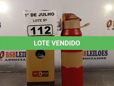LOTE 112 - 01 GARRAFA STANLEY. (NO ESTADO, LEILÃO NÃO TEM GARANTIA E NEM DEVOLUÇÃO, SUJEITO A POSSÍVEIS AVARIAS VISÍVEIS/OCULTAS E/OU AUSÊNCIA DE COMPONENTES).