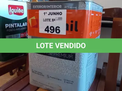 LOTE 496 - 01 LATA DE TEXTURATTO EFEITO BRILHO SUVINIL 24KG. (NO ESTADO, LEILÃO NÃO TEM GARANTIA E NEM DEVOLUÇÃO, SUJEITO A POSSÍVEIS AVARIAS VISÍVEIS/OCULTAS E/OU AUSÊNCIA DE COMPONENTES).