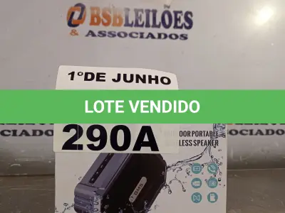 LOTE 290 - 01 CAIXA DE SOM BLUETOOTH MODELO GM5-112. (NO ESTADO, LEILÃO NÃO TEM GARANTIA E NEM DEVOLUÇÃO, SUJEITO A POSSÍVEIS AVARIAS VISÍVEIS/OCULTAS E/OU AUSÊNCIA DE COMPONENTES).
