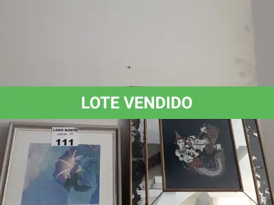 LOTE 111 - 02 QUADROS DECORATIVOS (NO ESTADO, NÃO SABEMOS SE FUNCIONA. LEILÃO NÃO TEM GARANTIA E NEM DEVOLUÇÃO).