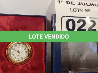 LOTE 022 - 01 RELÓGIO DE BOLSO ANALÓGICO. (NO ESTADO, LEILÃO NÃO TEM GARANTIA E NEM DEVOLUÇÃO, SUJEITO A POSSÍVEIS AVARIAS VISÍVEIS/OCULTAS E/OU AUSÊNCIA DE COMPONENTES).