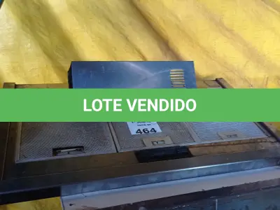 LOTE 464 - 01 DEPURADOR DE AR EM AÇO ESCOVADO. (NO ESTADO, LEILÃO NÃO TEM GARANTIA E NEM DEVOLUÇÃO, SUJEITO A POSSÍVEIS AVARIAS VISÍVEIS/OCULTAS E/OU AUSÊNCIA DE COMPONENTES).