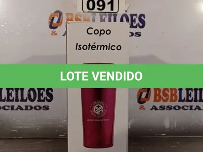 LOTE 091 - 01 COPO ISOTÉRMICO. (NO ESTADO, LEILÃO NÃO TEM GARANTIA E NEM DEVOLUÇÃO, SUJEITO A POSSÍVEIS AVARIAS VISÍVEIS/OCULTAS E/OU AUSÊNCIA DE COMPONENTES).